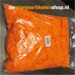 pedaal rivaal Leggen Oranje confetti Luxe zak a 1 Kg - deoranjeartikelenshop